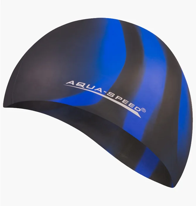 Шапочка для плавання Aqua speed Bunt 5628 Black/Blue 113-39