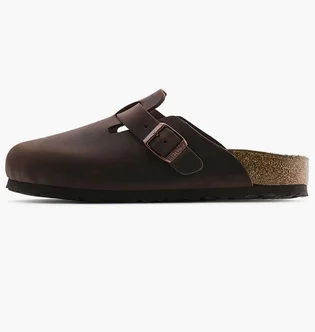 Сандали женские Birkenstock Boston Soft Footbed Sandals Brown 159713