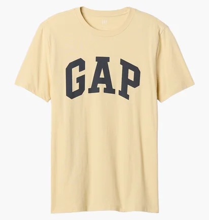 Футболка мужская Gap Everyday Soft Logo T-Shirt Beige 855769181