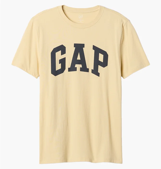 Футболка мужская Gap Everyday Soft Logo T-Shirt Beige 855769181
