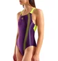 Купальник женский Arena Clear Lines Swimsuit V Back Lb Violet 010255-960