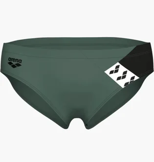 Плавки чоловічі arena Stripe Swim Briefs Green 007929-650