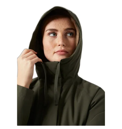 Парка женская Helly Hansen Mono Material Ins Rain Coat Green 53652-431