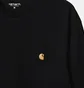 Лонгслів чоловічий Carhartt Wip Chase L/S T-Shirt Black I026392-00FXX