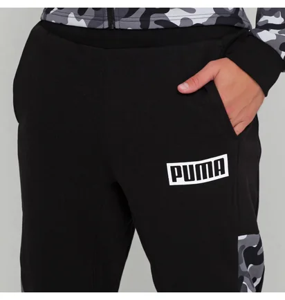 Штани чоловічі Puma Rebel Camo Pants Cl Fleece Black 580559-01