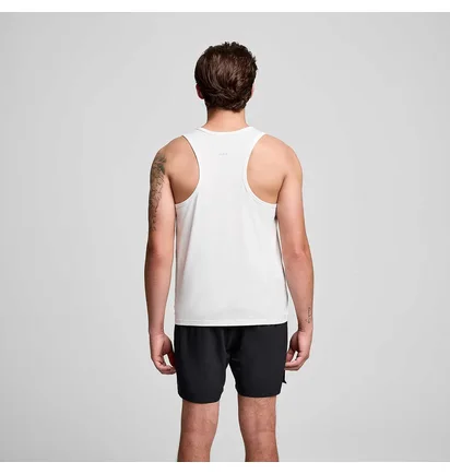 Майка мужская Saucony Stopwatch Singlet White SAM800375-WH