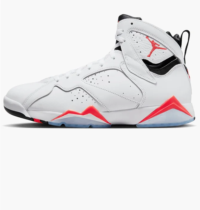 Кроссовки мужские Air Jordan 7 Retro White Infrared White CU9307-160