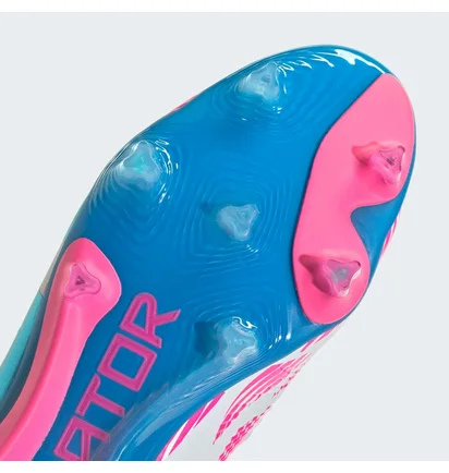 Бутсы унисекс Adidas Predator Elite Laceless Firm Ground Soccer Cleats White/Pink IF8864