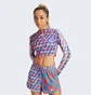 Топ женский Adidas X Farm Rio Crop Long Sleeve Shirt Multi IT9409