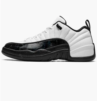 Кросівки чоловічі Air Jordan 12 Low White/Black DO8726-100