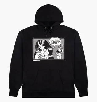 Худи мужское Thrasher Thr X Toy Machine Girlfriend Black 145599-BLA