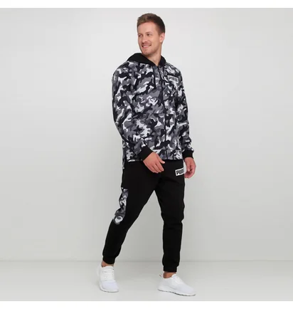 Толстовка чоловіча Puma Rebel Camo Fz Hoody Fl Grey 580557-01