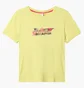 Футболка женская AUSTRALIAN Logo Flowers Tee Jersey V Yellow LSDTS0027-074