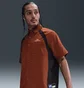 Рубашка унисекс Nike Sb Dri-Fit Woven Short-Sleeve Bowler Shirt Brown HJ2958-245