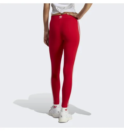 Леггинсы женские Adidas Adicolor Classics 3-Stripes Leggings Red Ib7382