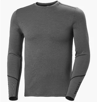 Термобелье мужское Helly Hansen Lifa Merino Midweight Crew Grey 49364-876