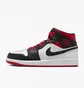 Кросівки чоловічі Air Jordan Air 1 Mid Shoes Black/White DQ8426-106