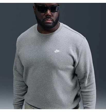 Світшот чоловічий Nike Club Bb Crew Grey FN3886-063