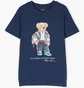 Футболка детская Ralph Lauren Kids Bear-Motif Cotton T-Shirt Blue 323853828018