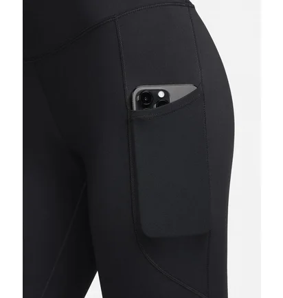 Леггинсы женские Nike One High-Waisted 7/8 Leggings With Pockets Black FN3241-010