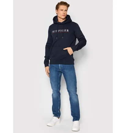 Худі чоловіче Tommy Hilfiger Corp Graphic Blue MW0MW22204
