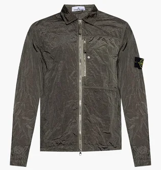 Ветровка мужская Stone Island Nylon Metal Shirt Jacket Olive K1S151200005-S0019-V0054