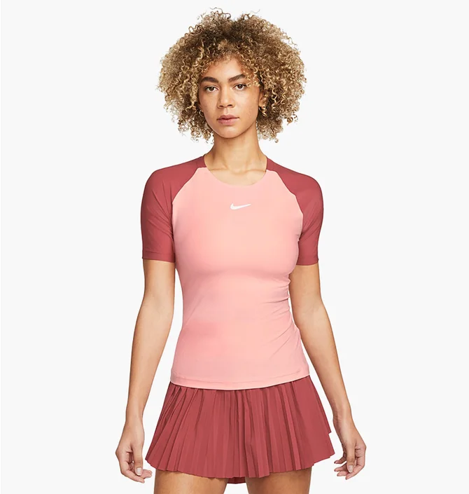 Футболка жіноча Nike Court Dri-Fit Advantage Top Pink DD8772-697