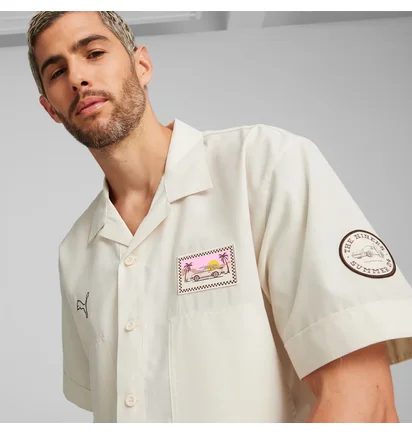 Сорочка чоловіча Puma Porsche Legacy Crews Go Summer Shirt Beige 624571-02
