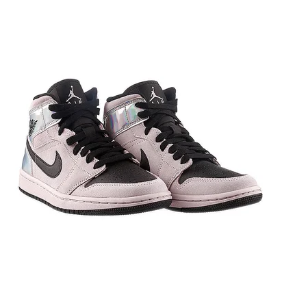 Кроссовки женские Air Jordan 1 Mid Grey Bq6472-602