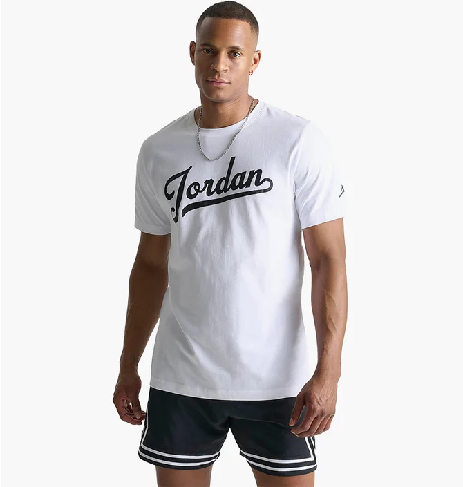Футболка мужская Air Jordan Flight Mvp Cursive T-Shirt White FN5958-100