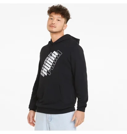 Худи мужское Puma Power Logo Black 847378-01