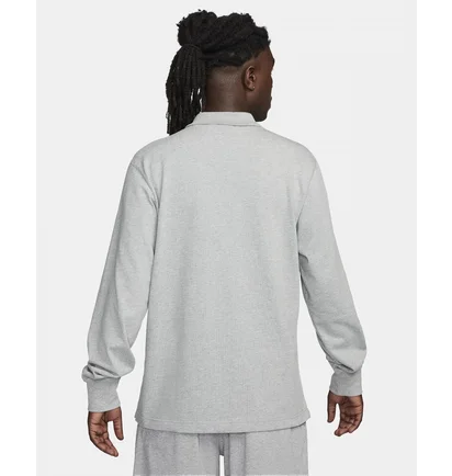 Кофта мужская Nike Club Longsleeve-Polo Grey FQ3417-063