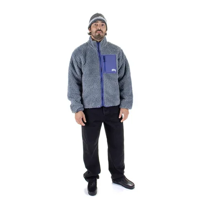 Кофта унисекс Stussy Sherpa Grey 118529-1032