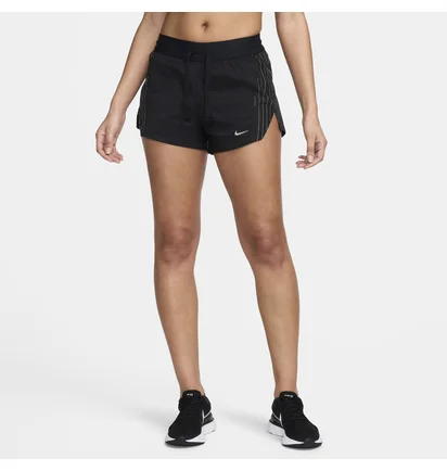 Шорты женские Nike W Rd Rflctv Mr 3In Br Shrt Black FN2715-010