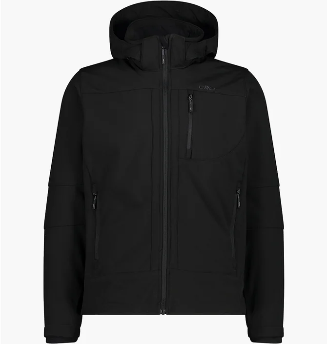 Куртка чоловіча CMP Jacket Zip Hood Softshell Black 3A01787N-U901