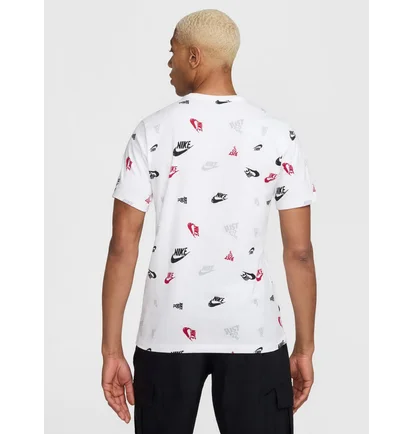 Футболка мужская Nike M Nsw Tee 12Mo Aop Sp25 White HJ0561-100
