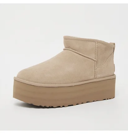 Угги женские UGG Classic Ultra Mini Platform Beige 1135092-SAN