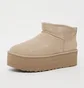 Угги женские UGG Classic Ultra Mini Platform Beige 1135092-SAN