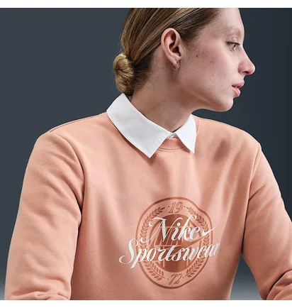 Світшот жіночий Nike Sportswear Club Fleece Peach HV2342-688