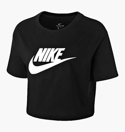 Футболка жіноча Nike W Nsw Tee Essntl Crp Icn Ftr Black BV6175-010