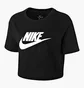 Футболка жіноча Nike W Nsw Tee Essntl Crp Icn Ftr Black BV6175-010