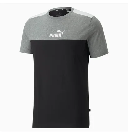 Футболка мужская Puma Essentials+ Block Black/Grey 847426-01