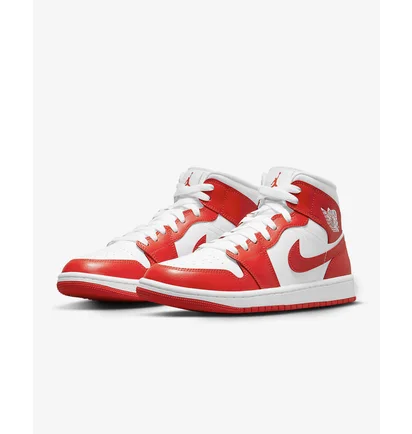 Кроссовки женские Nike 1 Mid Syracuse W Orange/White BQ6472-116
