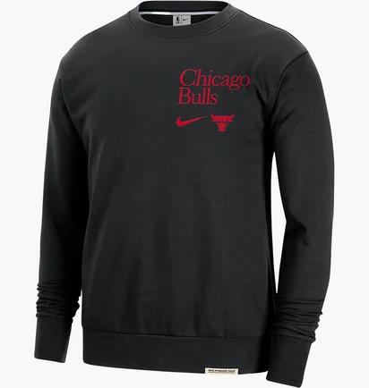 Лонгслив мужской Nike Dri-Fit Nba Chicago Bulls Standard Issue Black FD8649-010