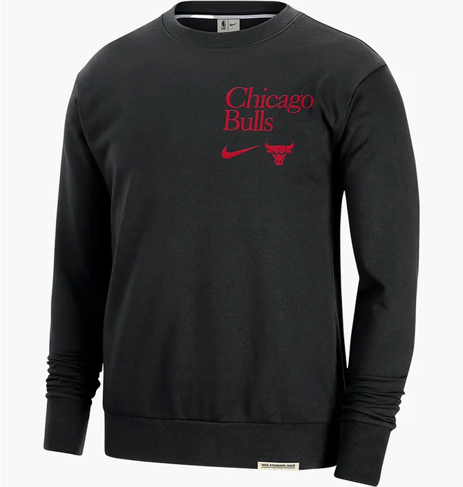 Лонгслив мужской Nike Dri-Fit Nba Chicago Bulls Standard Issue Black FD8649-010