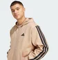 Толстовка мужская Adidas Essentials 3-Stripes Fleece Beige JX0745