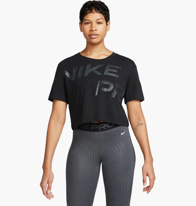 Футболка женская Nike Wpro Grx Ss Black FQ4985-010