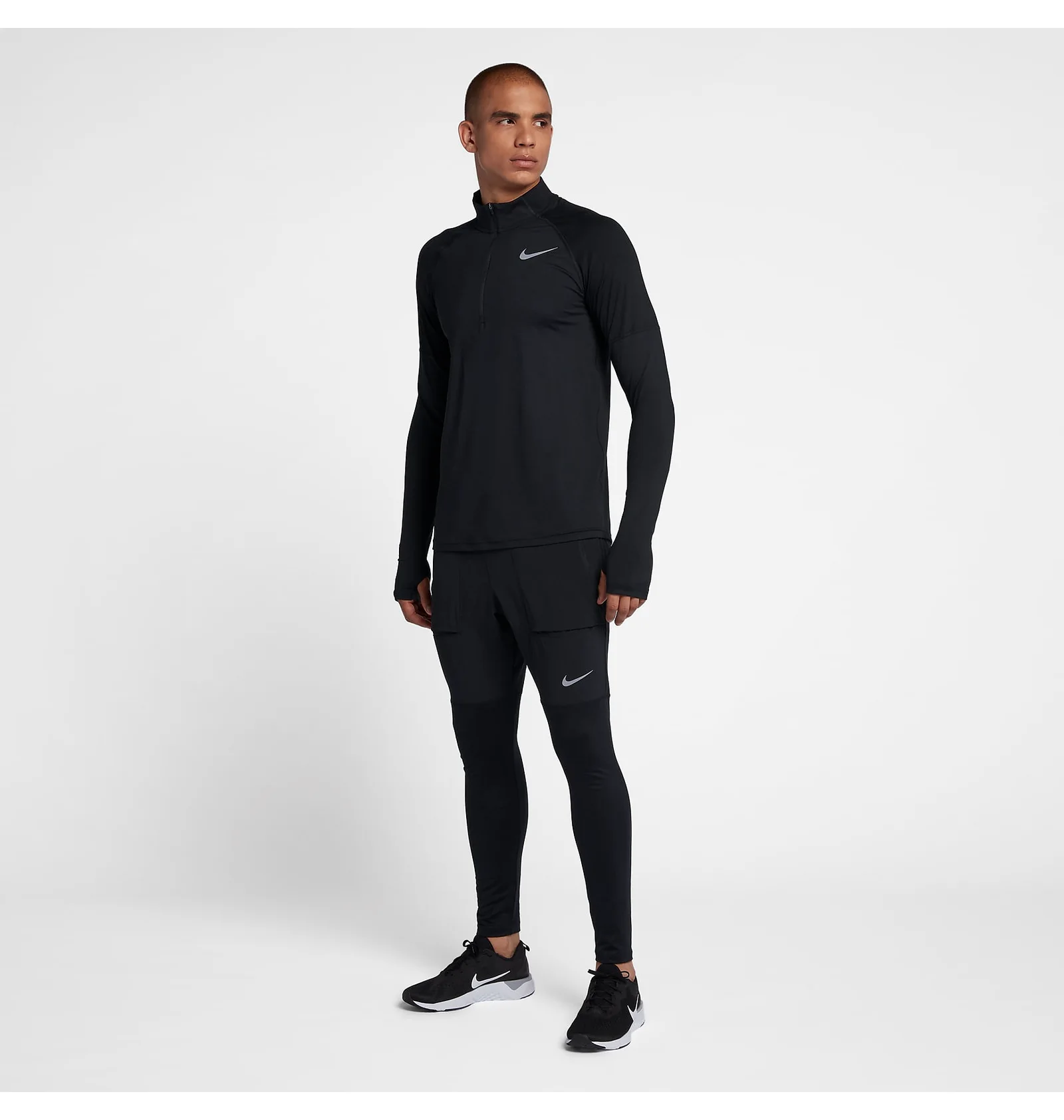 ᐉ Кофта мужская Nike Element Dri Fit Half Zip Running Black
