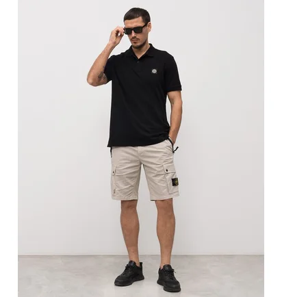 Поло мужское Stone Island Cotton Black L1S152200008-S0017-V0020
