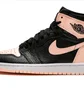 Кроссовки мужские Air Jordan 1 Retro High Og Black/Peach 555088-081